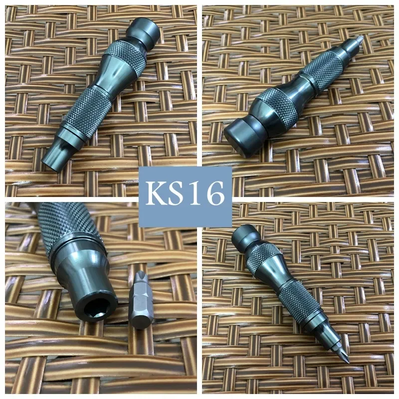 for 6.35mm Magnetic Suction Manual Aluminum Alloy Handle Bearing Screwdriver Taper Suitable for 1/4 Inch Hexagonal Bit Head