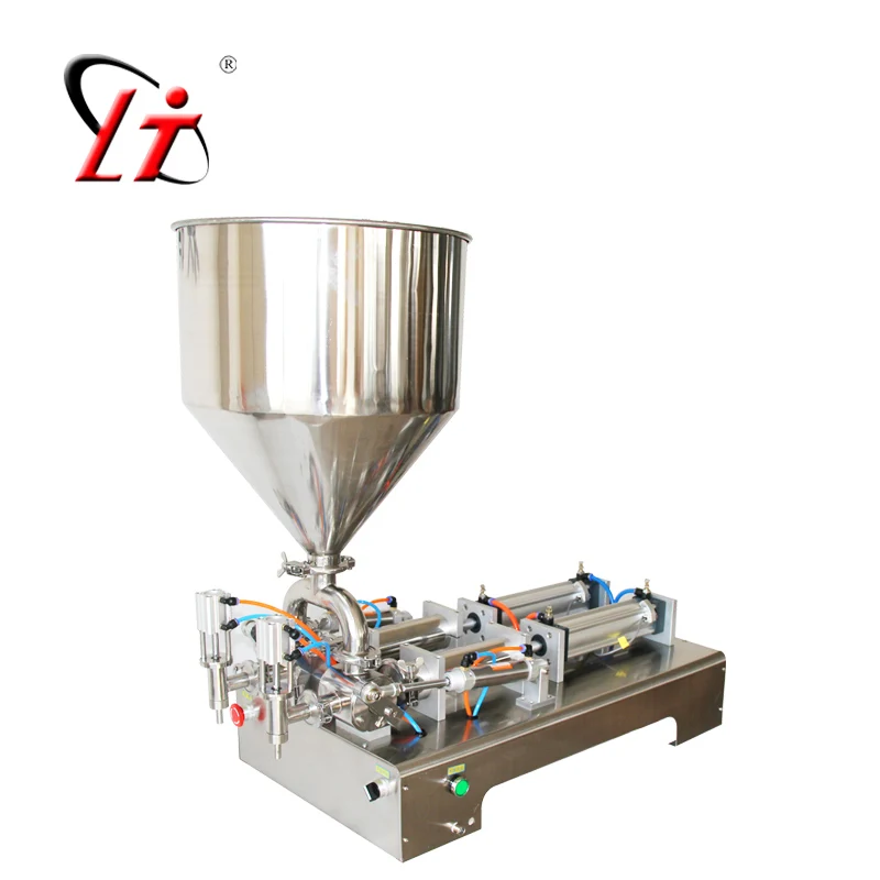 Double Heads Material Filling Machine Foods Packaging Equipment Bottle Filler ointment or Liquids Filler Supply