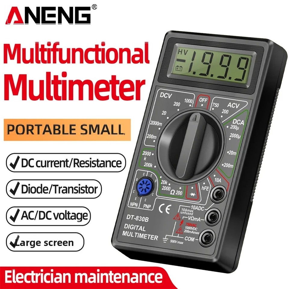  ANENG DT830B Multimeter Tester Handheld Multimetre Digital Multimeters Professional Multi Meter Multimetro Ohm Maltimeter Tools 