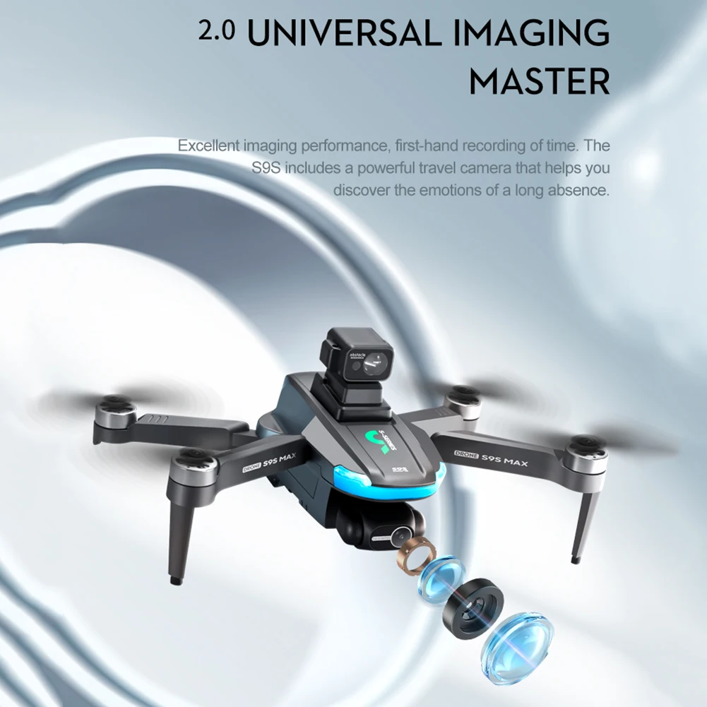 New LS-S9S GPS Drone 8k Profesional 4K HD Camera 2-Axis Gimbal Anti-Shake Aerial Brushless Foldable Quadcopter 2km