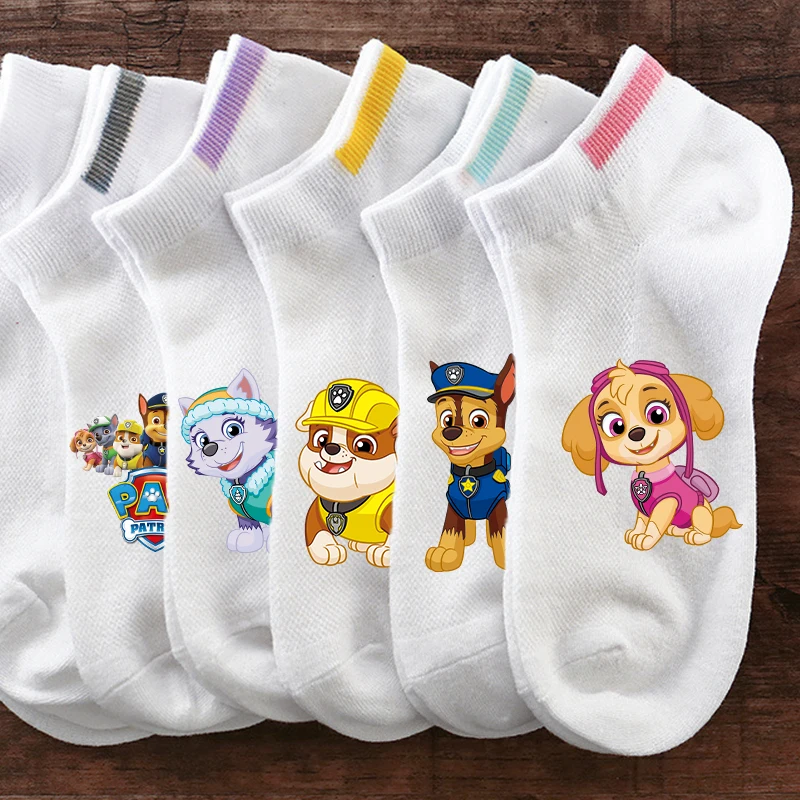 Paw Patrols Chase Skye Short Socks Women Men Breathable Cartoon Sock Boat Mens Sock Combed Hip Hop Harajuku Socks Birthday Gift