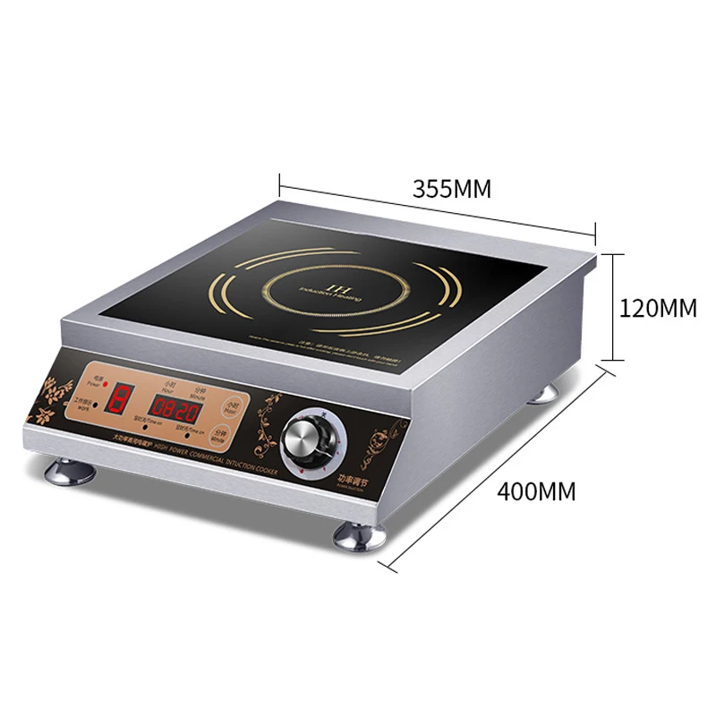 Desktop 3500W Flat Induction Cooker 220V Commercial Black Microcrystalline Panel Induction Cooker Hotel Kitchen Electric Cooker