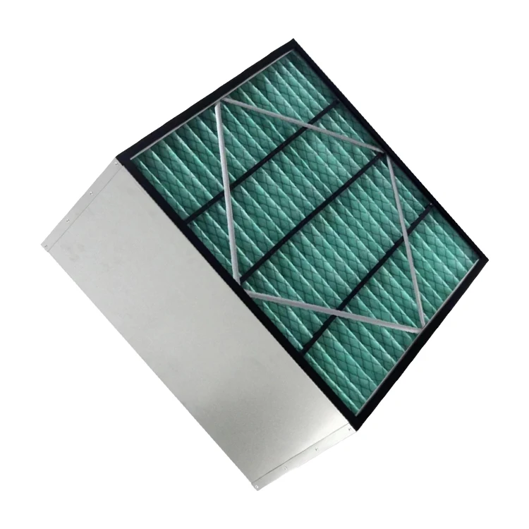 New Aluminum/Galvanized Frame F5/F6/F7/F8/F9 Medium-Efficiency 80% Efficiency Non-Woven AC Box Air Filter Activated Carbon HEPA