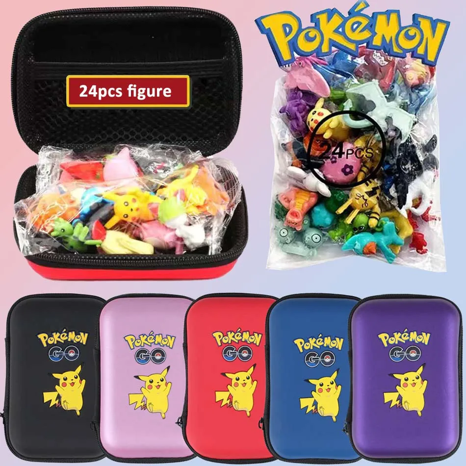 24Pcs/Set Pokemon Action Figure 2-3CM Not Repeating Mini Figures Model Toy Pikachu Anime Kids Collect Dolls Birthday Gifts