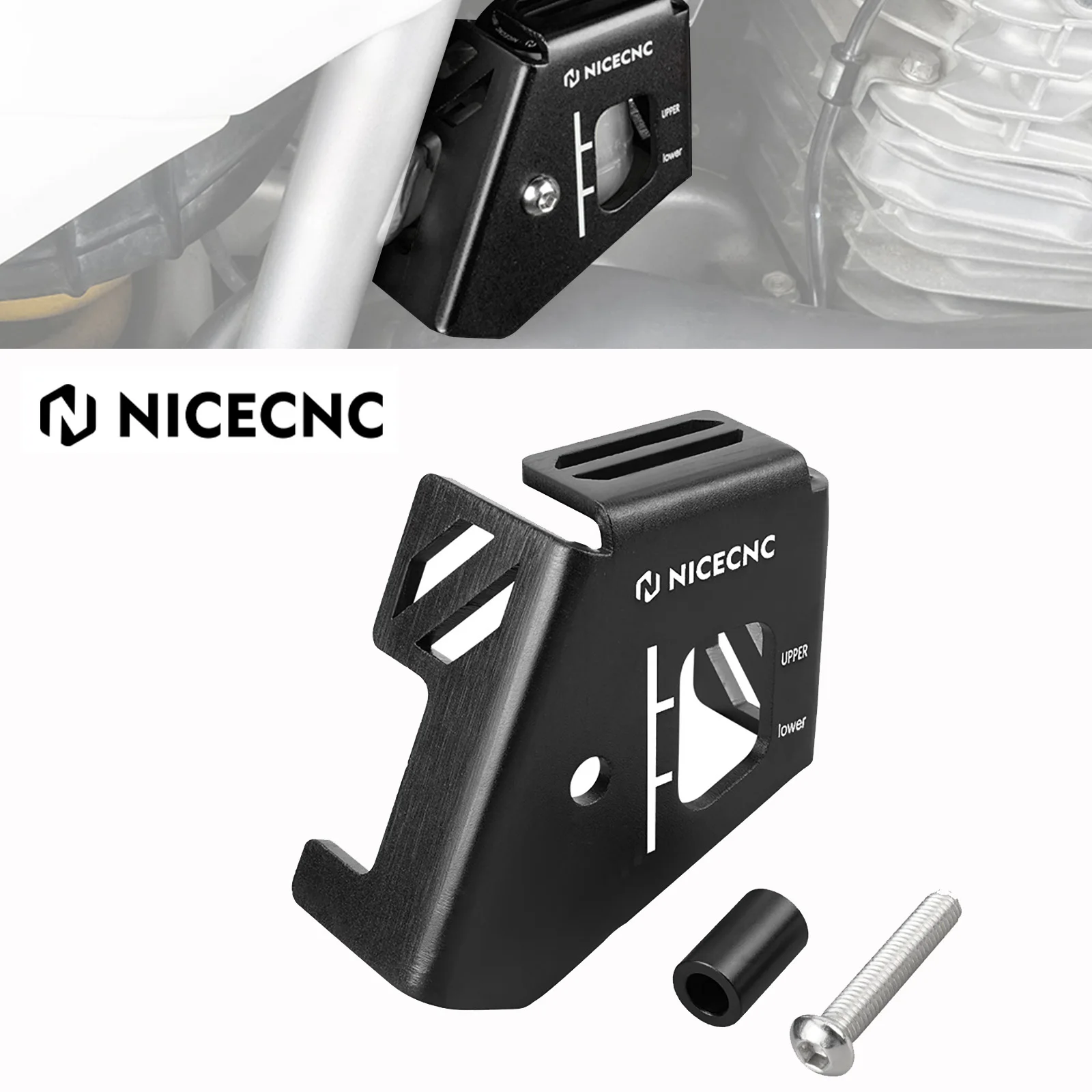 

Для HONDA XR650L 1993-2025 2024 Защита заднего тормозного бачка для HONDA XR 650L 650 L NICECNC 5052 Заготовка из алюминия с ЧПУ