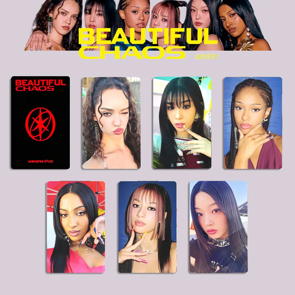 KPOP KATSEYE 6Pcs/Set Photocards List Daniela Lara Megan BEAUTIFUL