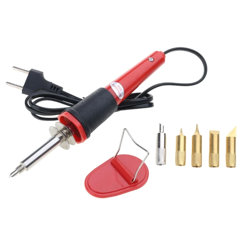 Juego quema madera, pluma pirograbado 30W con soporte seguridad, pluma pirograbado para grabado en relieve