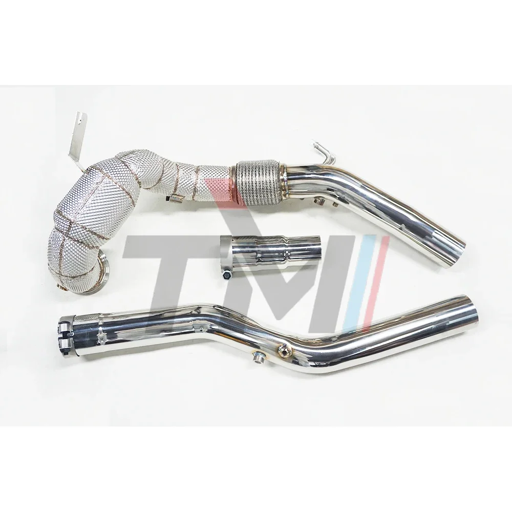 TM performance GOLF MK8 R 2.0T 2020+ with heat shield downpipe