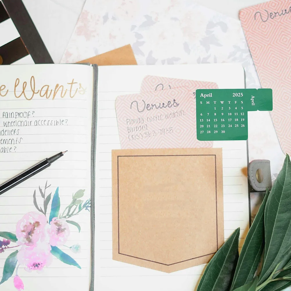 

3 Sets Colorful 2025 Notes Stickers Calendar Index Tabs For Easy Organization & Referencing