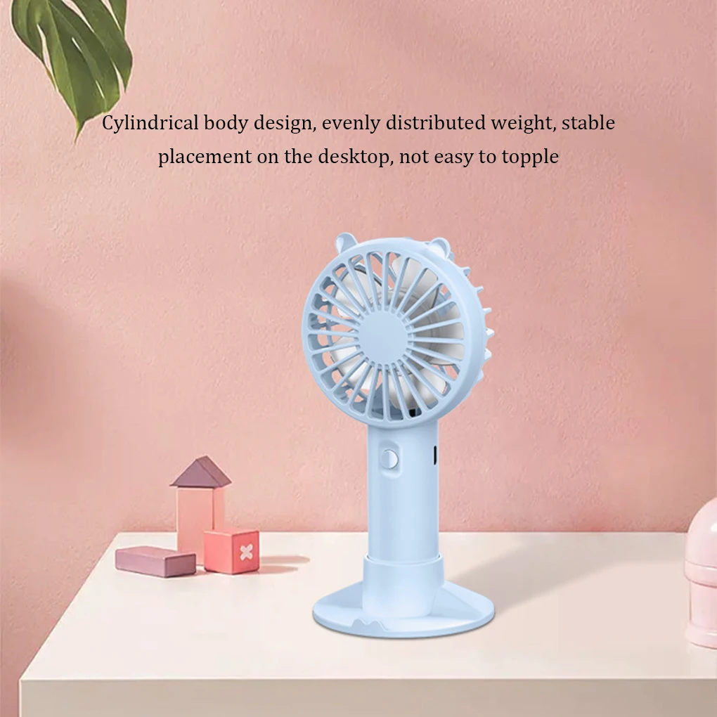 New Portable Handheld Fan Mini Rechargeable Fan Office Desktop Multifunctional High Wind Fan Makeup Air Conditioner Cooler Fans