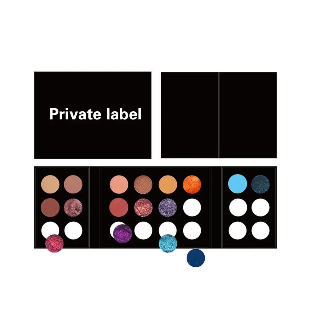 Private Label DIY Eyeshadow 24-Color Custom Logo High Pigmented Shimmer Matte Glitter Luminous Long Lasting Makeup Wholesale