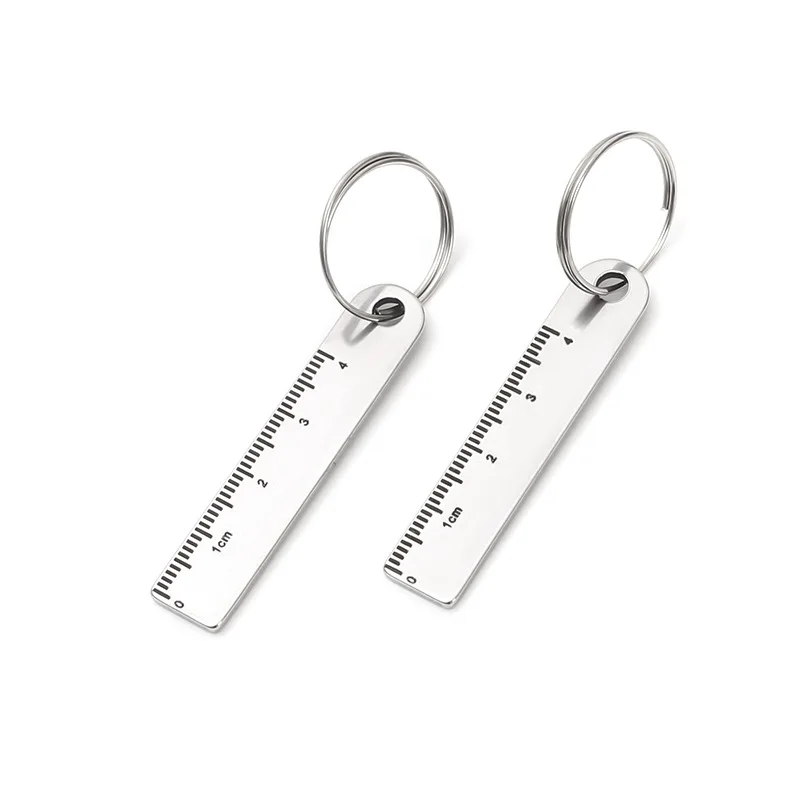 New Mini Ruler - Compact Pendant Ornament - Home Portable Measuring Tool - Small Keychain Ruler