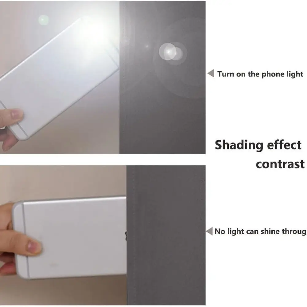 Graue isolierte Thermovorhänge für große Schiebetüren, 2er-Set, 70 x 108 Zoll, ideal für Waschküche und Schlafzimmer