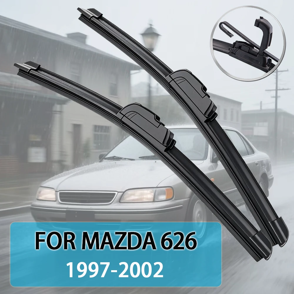 

For Mazda 626 GF Notchback 1997-2002 21''+19'' Car Wiper Blade Front Wipers Fit U Hook Arm Windscreen Auto Wiper Blades