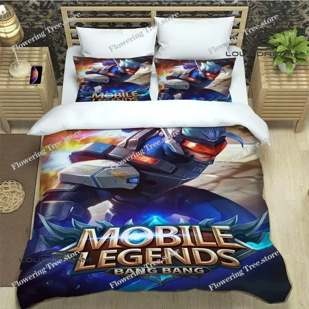 Mobile Legends Bang Bang Bedding Sets Exquisite Bed Supplies Set Duvet Cover Bed Comforter Set Bedding Set Luxury Birthday Gift0