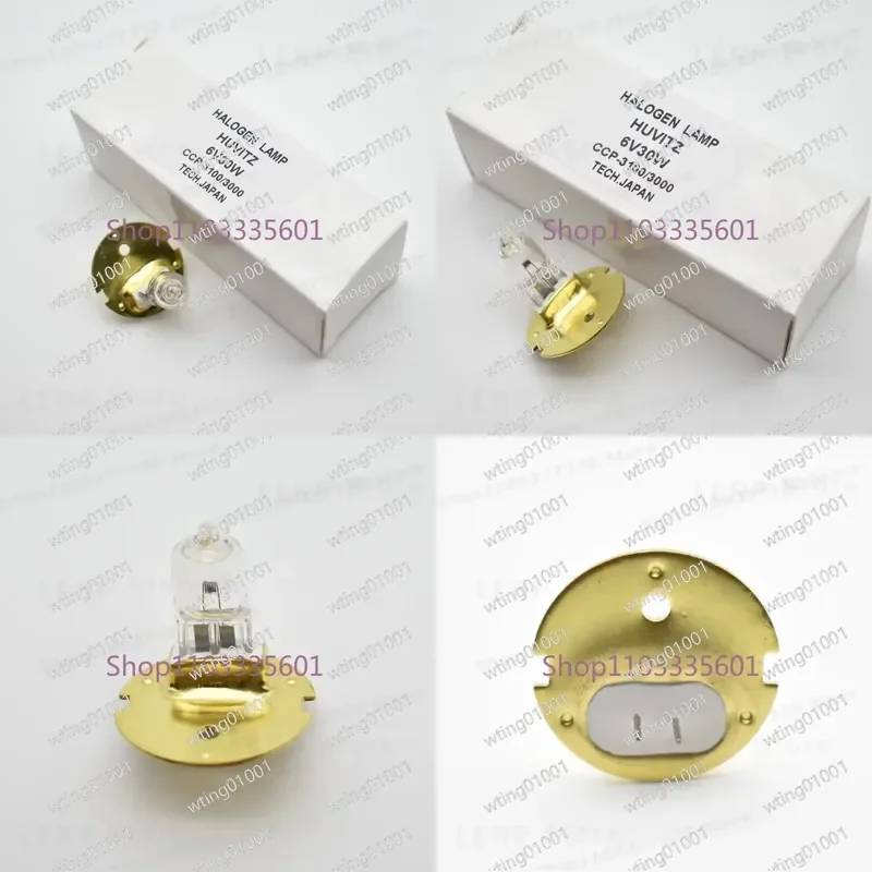 for HUVITZ CCP-3100 CCP-3000 6V 30W G4 Halogen Bulb for Ophthalmic Eye Chart Projector High Brightness Quartz Lamp