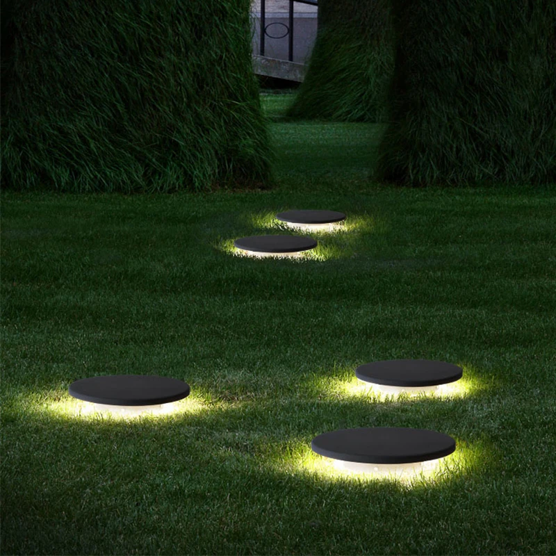 Outdoor Lawn Light Ground IP65 Waterproof Modern Fashion Garden Courtyard Landscape Decoration LED Lighting Aluminum AC90-260V