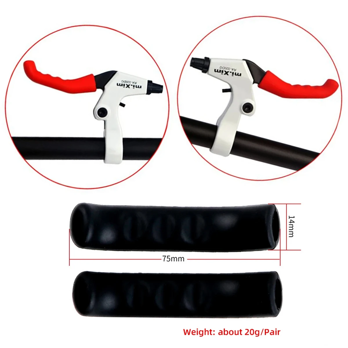 Bike Brake Lever Protective Silicone Bicycle Lever Grips motorbike Accessorie Brake Handle Cover Protection Sleeve For Scooter