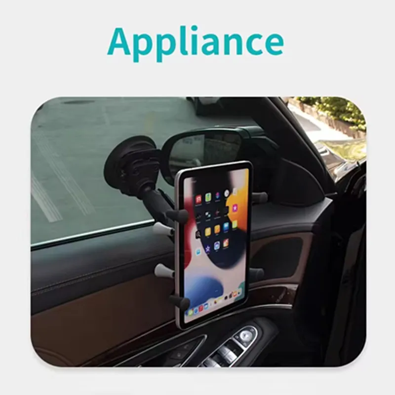 حامل تابلت مع كرة 1 بوصة أو 1.5 بوصة متوافق مع حوامل ذاكرة الوصول العشوائي لجهاز iPad X مقاس 7 بوصات - 8 بوصات