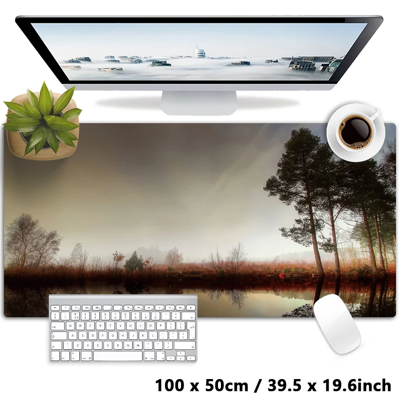 Setting sun Natural scenery Style Design Mouse Pad Mousepad XXL Locking Edge Keyboard Office Table Desk Mat