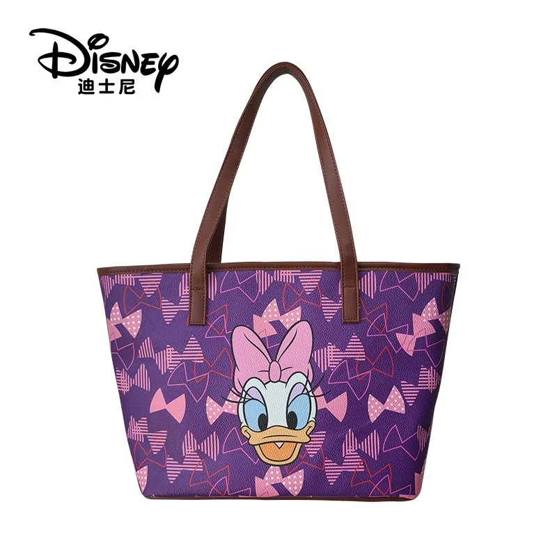 

Disney Large Capacity PU Leather Zipper Tote Bag Cartoon Women Fashion Underarm Bags Handbags Wallet Tote Shoulder Backpack