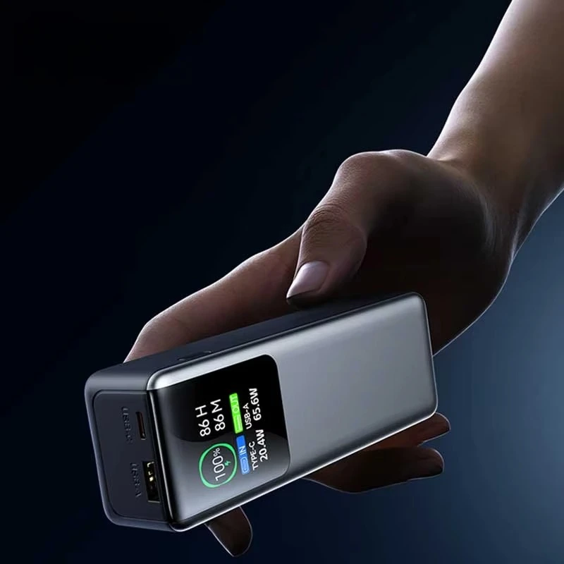 Smart Digital Display Fast Charging Promotional Mini Mobile Phone Portable Powerbank 100w Laptop Power Bank 20000mah