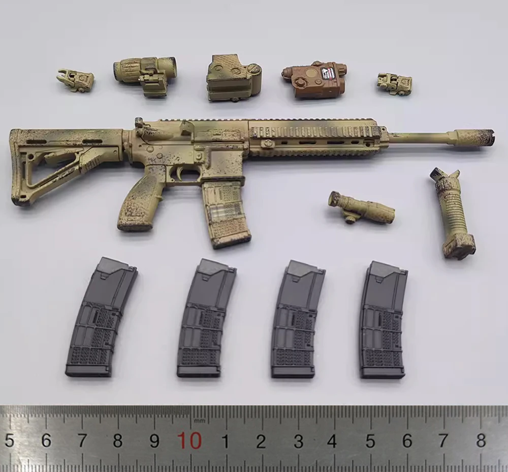 Easy&Simple ES 26060S Russian SSO Operation Soldier Unit Toys Weapon Model HK416 Clips Sling Not Real For 12" Action Figure 1/6