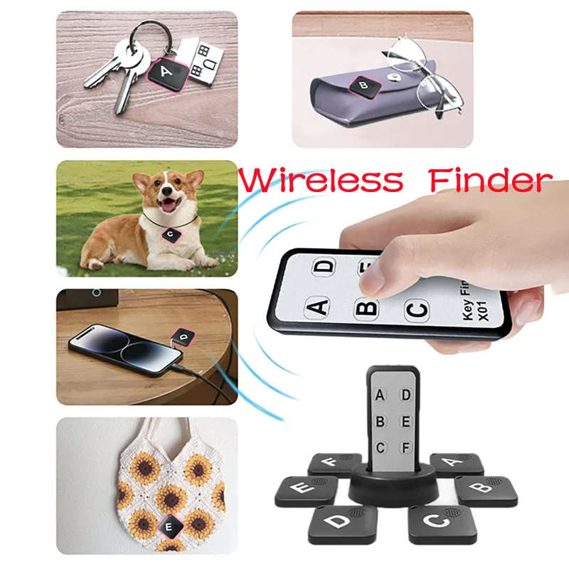 

Беспроводной поиск предметов 1 в 6, трекер предметов в гостиной, трекер, брелок для ключей для пожилых людей, кошелек для домашних животных