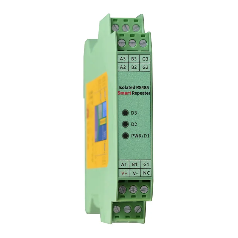 DIN Rail Industrial RS485 Isolator Repeater 2-Port Opto-Isolated RS485 Hub