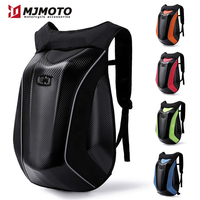 Carbon Fiber Hard Shell Motorcycle Helmet Backpack Large Capacity Motocross Riding Backpack Waterproof Motorbike Bag Anti-impact