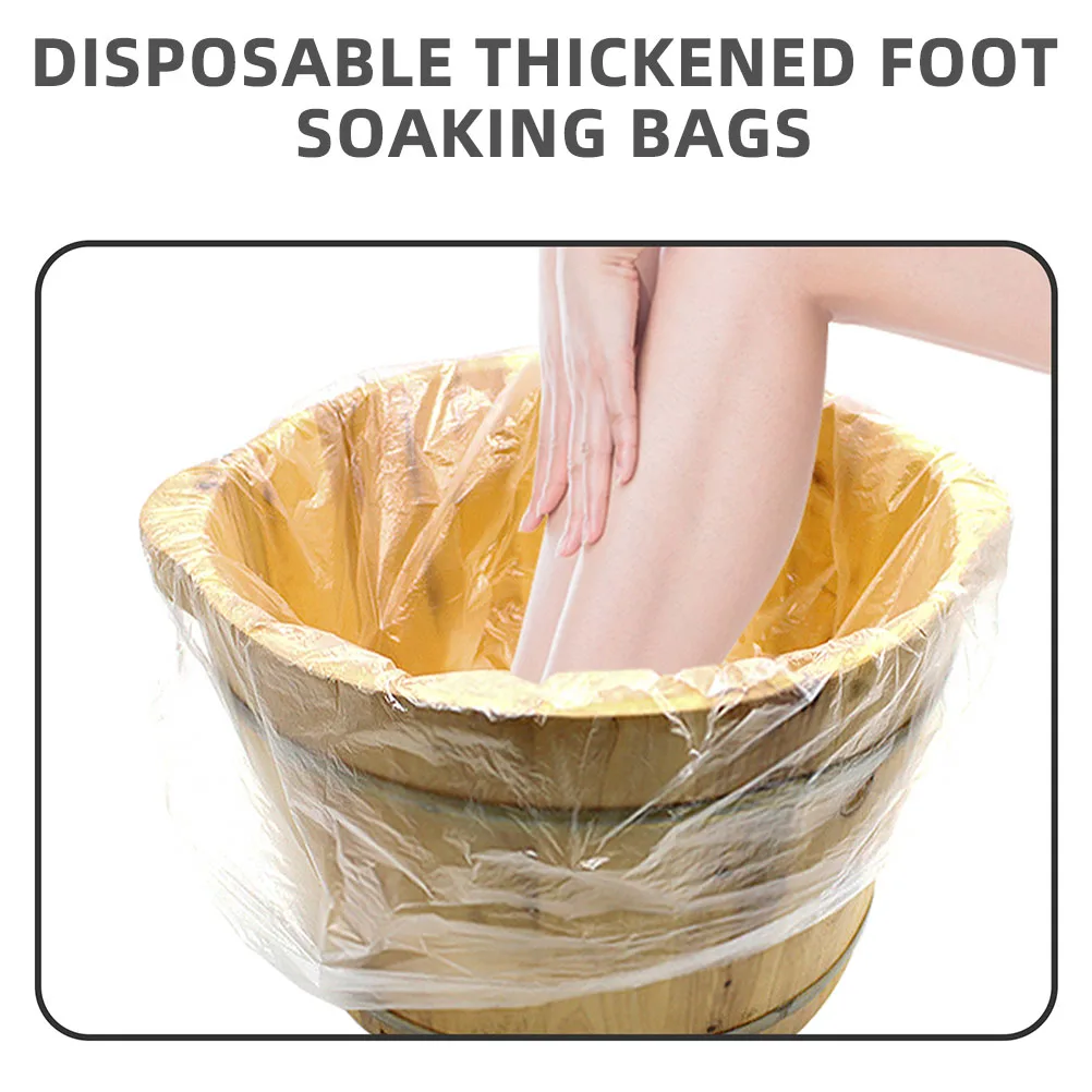 

80 pcs Disposable Foot Soaking Bags Thicken Bath Tub Liner for 40cm Bucket Portable Multifunctional Foot Care Tools