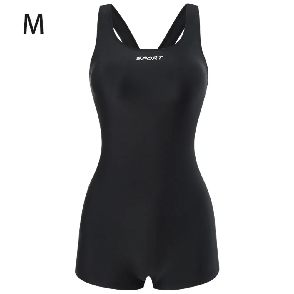 Flat Corner One-piece Swimsuit Chlorine Resistant With Chest Pad Women's Swimsuit Plus Size Conservative Design Beach Swimsuit