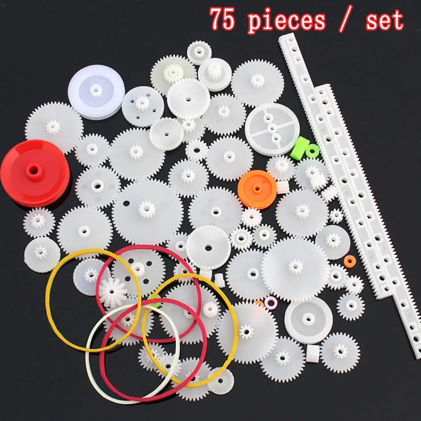 46-82Kinds of Gears 0.5 Module Plastic Gear for Motor Gear Wrap Robot Reduction Reducer Gearbox DIY Toy Model Accessories