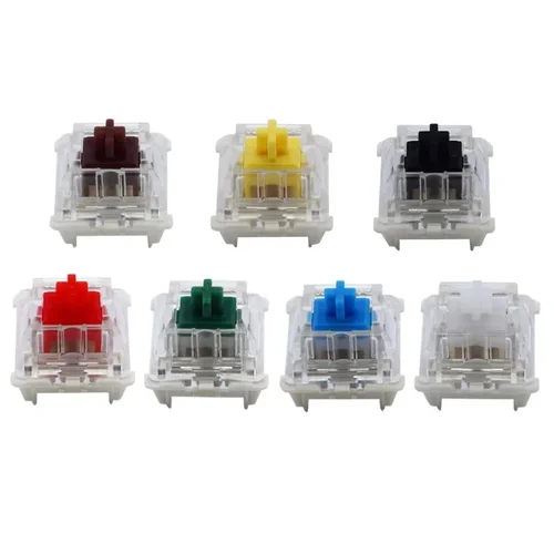 Imagen 2 del producto Gateron-interruptores de teclado mecánico KS-9, 3 pines, rojo, marrón, azul, verde, blanco, RGB, silencioso, Clicky, lineal, táctil, Compatible con Cherry MX