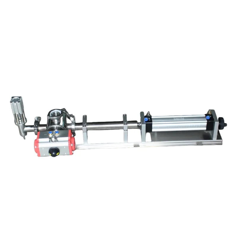 Quantitative piston filling machine assembly, filling assembly accessories