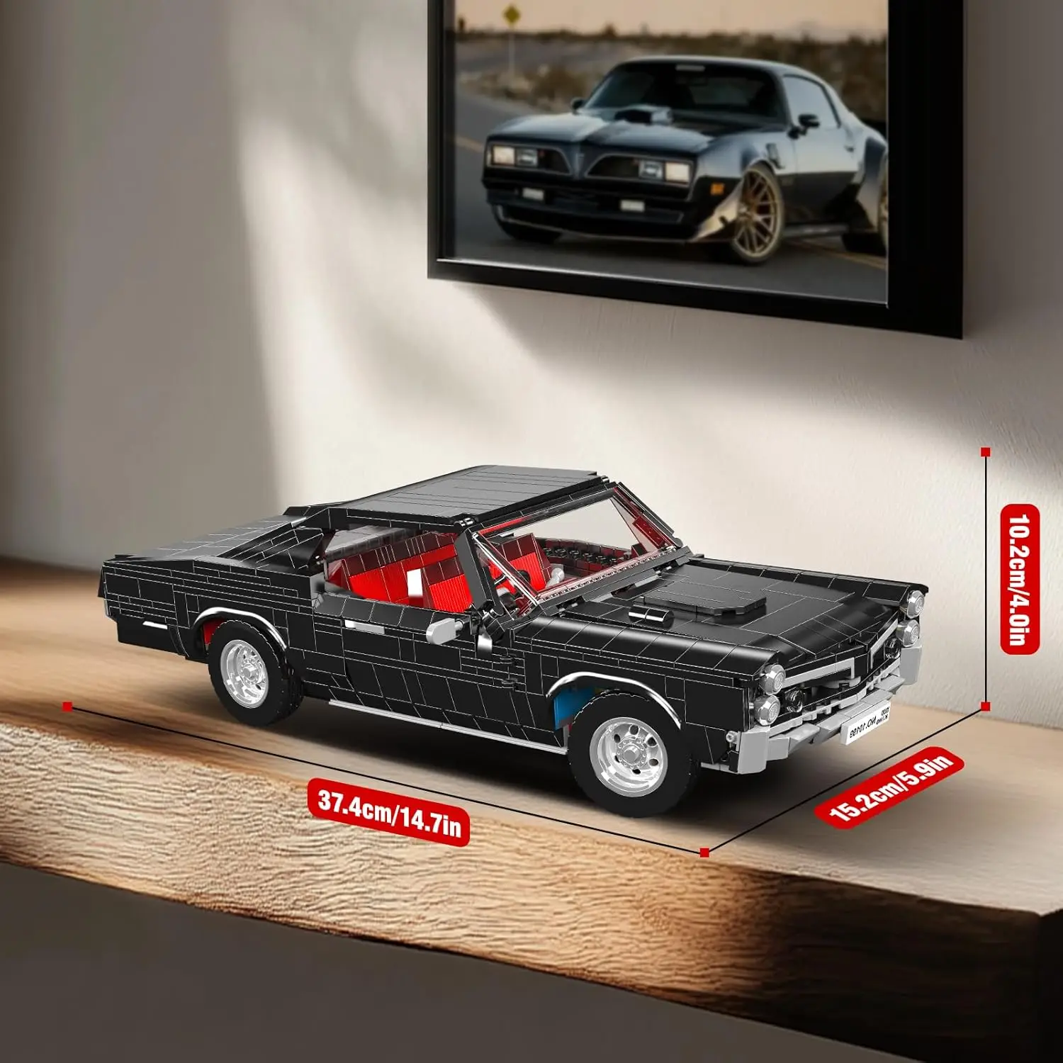 MOULD KING 10199 MOC Techniczny Amerykański Samochód Sportowy GTO Klocki Konstrukcyjne Vintage Zestaw Wyścigowy dla Chłopców i Dorosłych