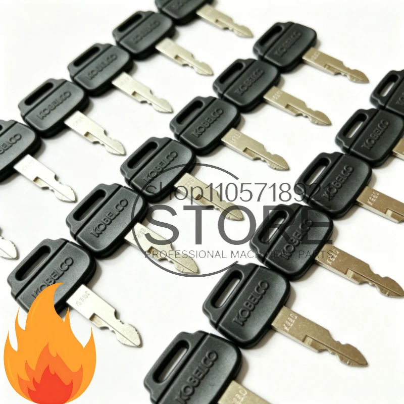 10/5/1PCS K250 Replacement Ignition Keys with OEM Logo For Kobelco Excavator New Holland Heavy Equipment