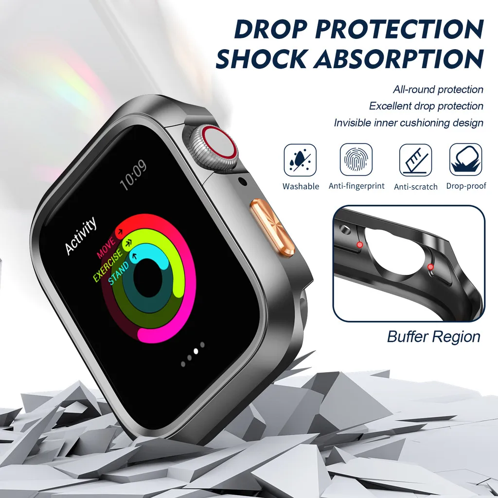 الصلب PC واقية الإطار الوفير غطاء لساعة أبل 42 مللي متر 44 مللي متر 45 مللي متر 46 مللي متر 49 مللي متر Iwatch Series11 10 9 8 7 6 5 4 3 2 1SE الترا