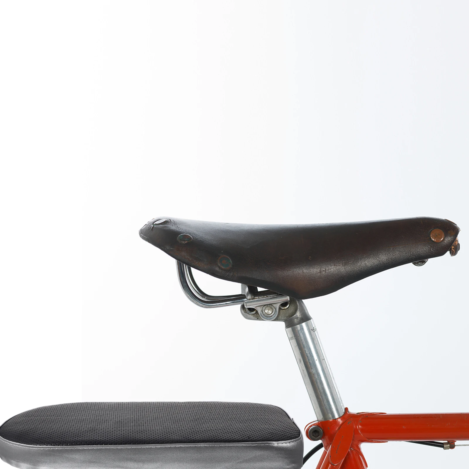 

Infant Seat Rear Bike Saddle Cushion Cover Back Brown Frame Backseat Blue Rack