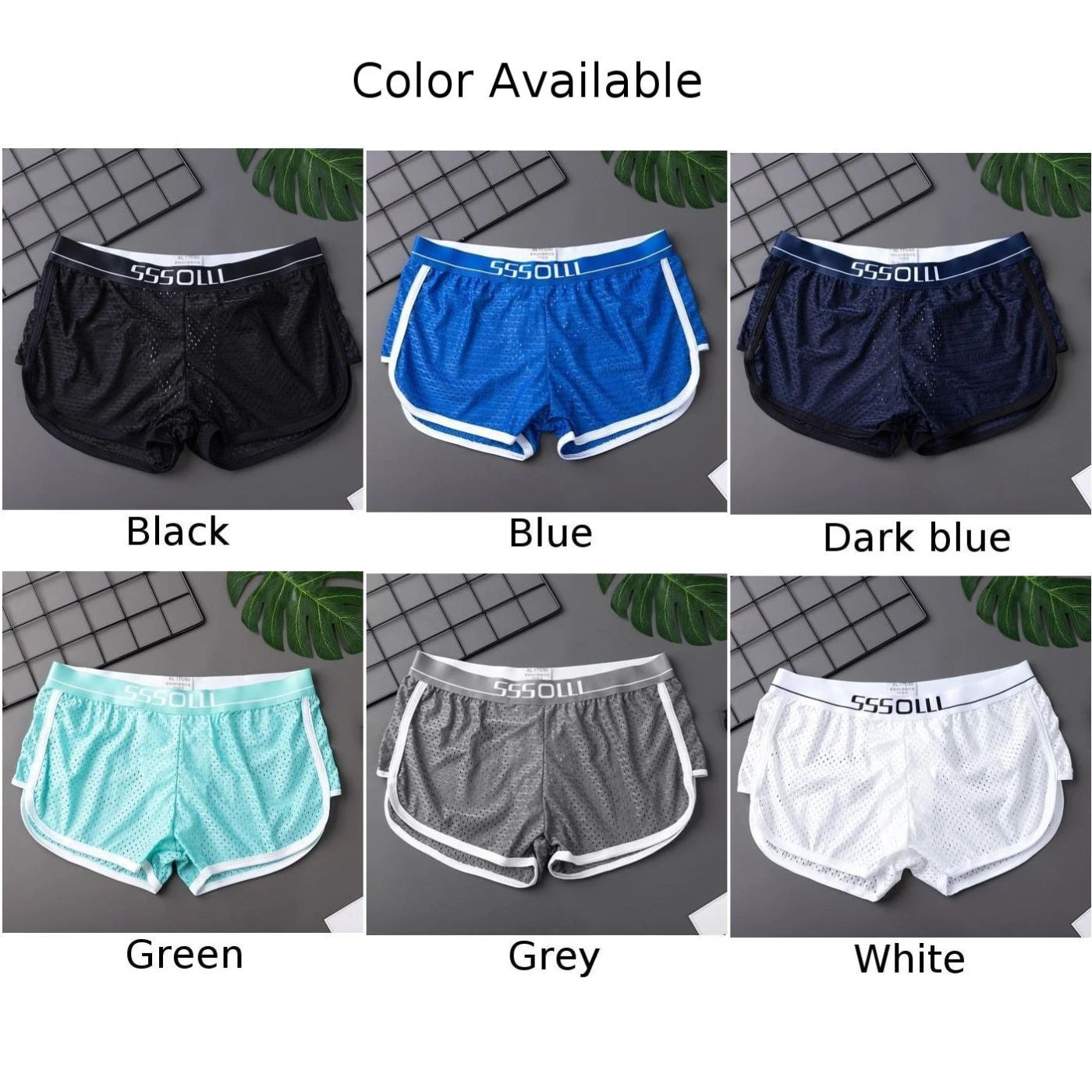 Sexy Men Ice Silk Seamless Breathable Briefs Fine Mesh Perspective Shorts Underwear Pouch Underpants Casual Loose Panties