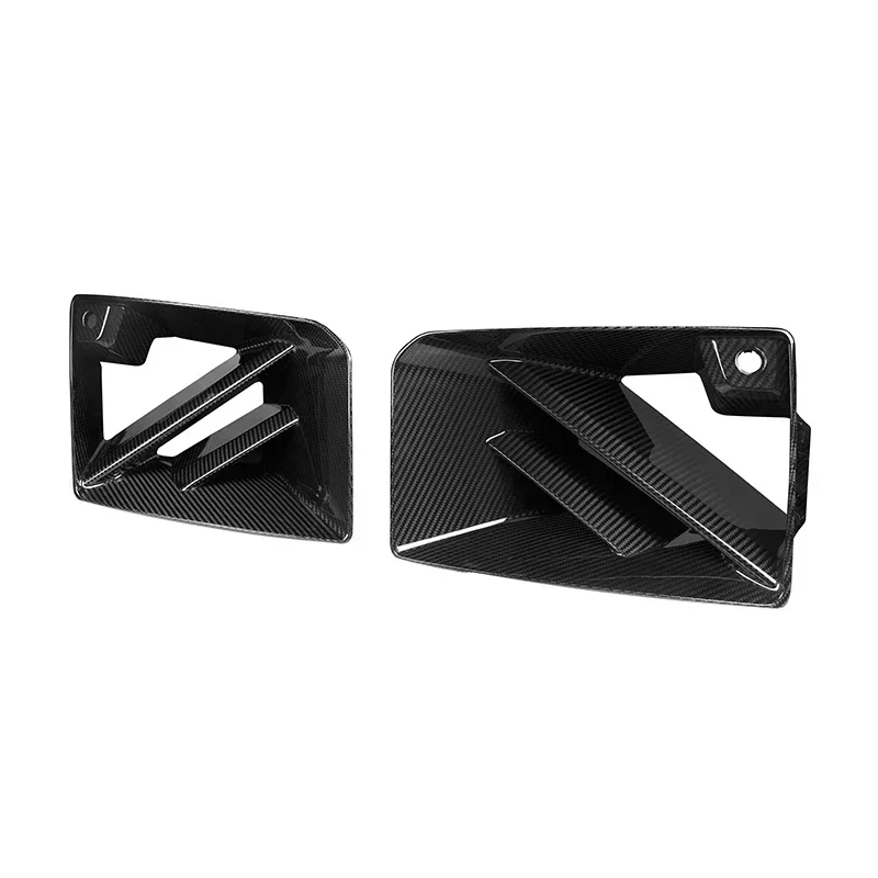 

Dry Carbon Fiber M2 G87 Car Front Side Air Intake Vent Ducts For Bmw M2 G87 2-Door 2024+ Dry Carbon Fiber SQ Style Air Ducts