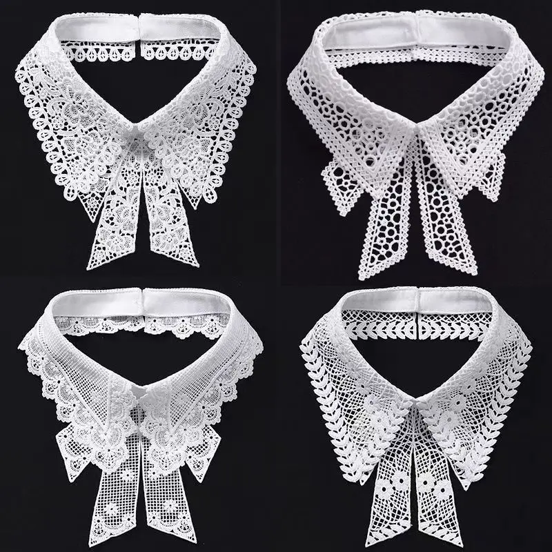 Embroidered butterfly collar, elegant and fashionable shirt, single collar, versatile decoration, detachable fake collar