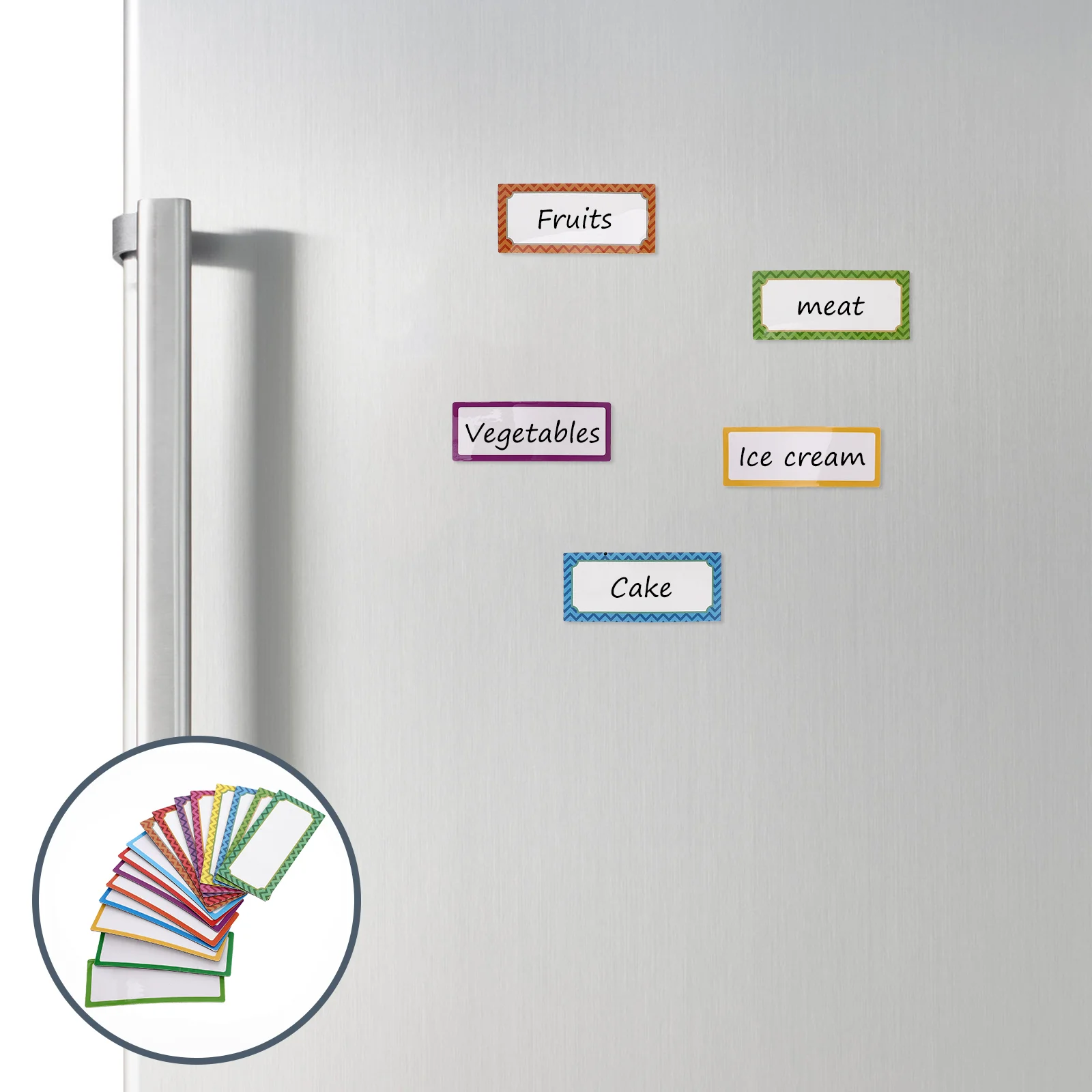 

Sticker by Numbers Magnetic Labels Multi-function Note for Whiteboard Food Name Marking Stickers