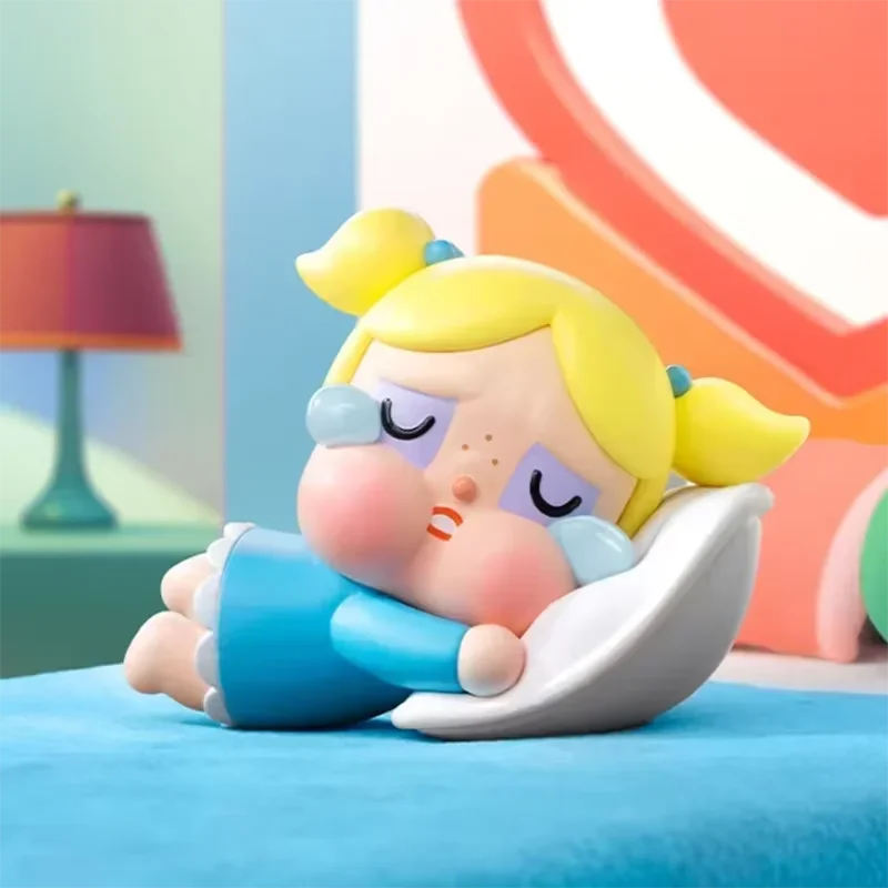 

POP MART CRYBABY X Powerpuff Girls Series слепая коробка аниме фигурка сумка-угадай орнамент фигурки настольные куклы модель