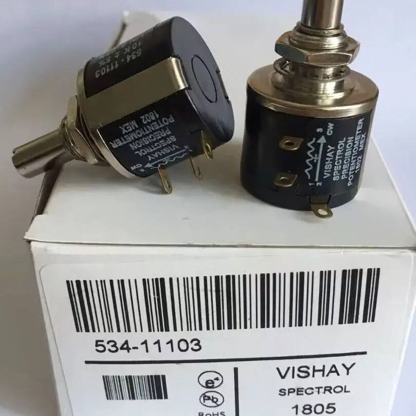 10PCS/LOT new 534-11102 100R 500R1K 2K 5K 10K 20K 50K 100K Vishay spectrol multi-coil wire-wound potentiometer