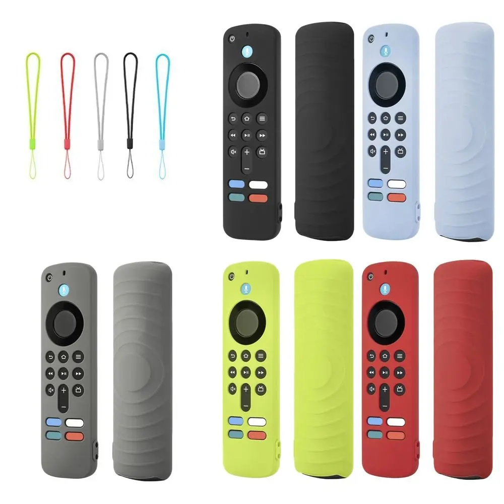 Silicone Protective Case with Lanyard Shockproof Soft Shell Protector for Amazon 2025 Fire TV Stick 4K/HD view 2