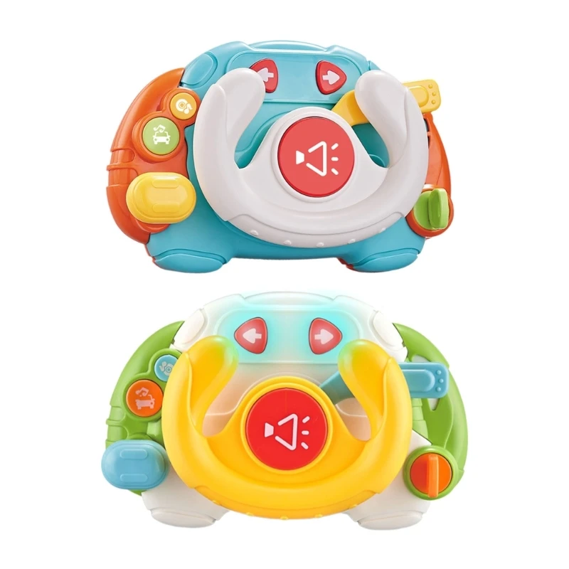 

Interactive Steering Wheel Toy with Music and Lights, Sensory and Motor Skills Development For Toddlers 1 3 Years