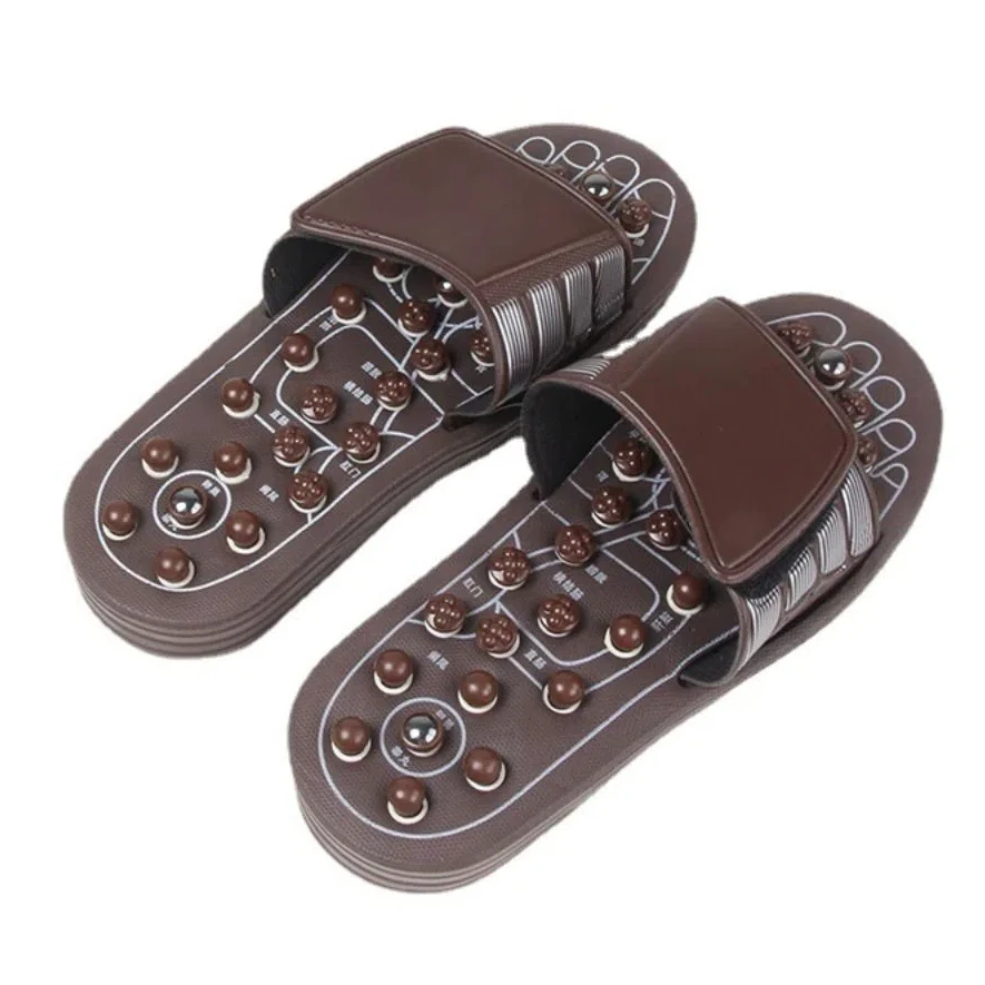 Therapy Spring Massage Slippers Magnetic Anti-slip Reflexology Sandals 4 Sizes Acupressure Foot Massager Shoes Male