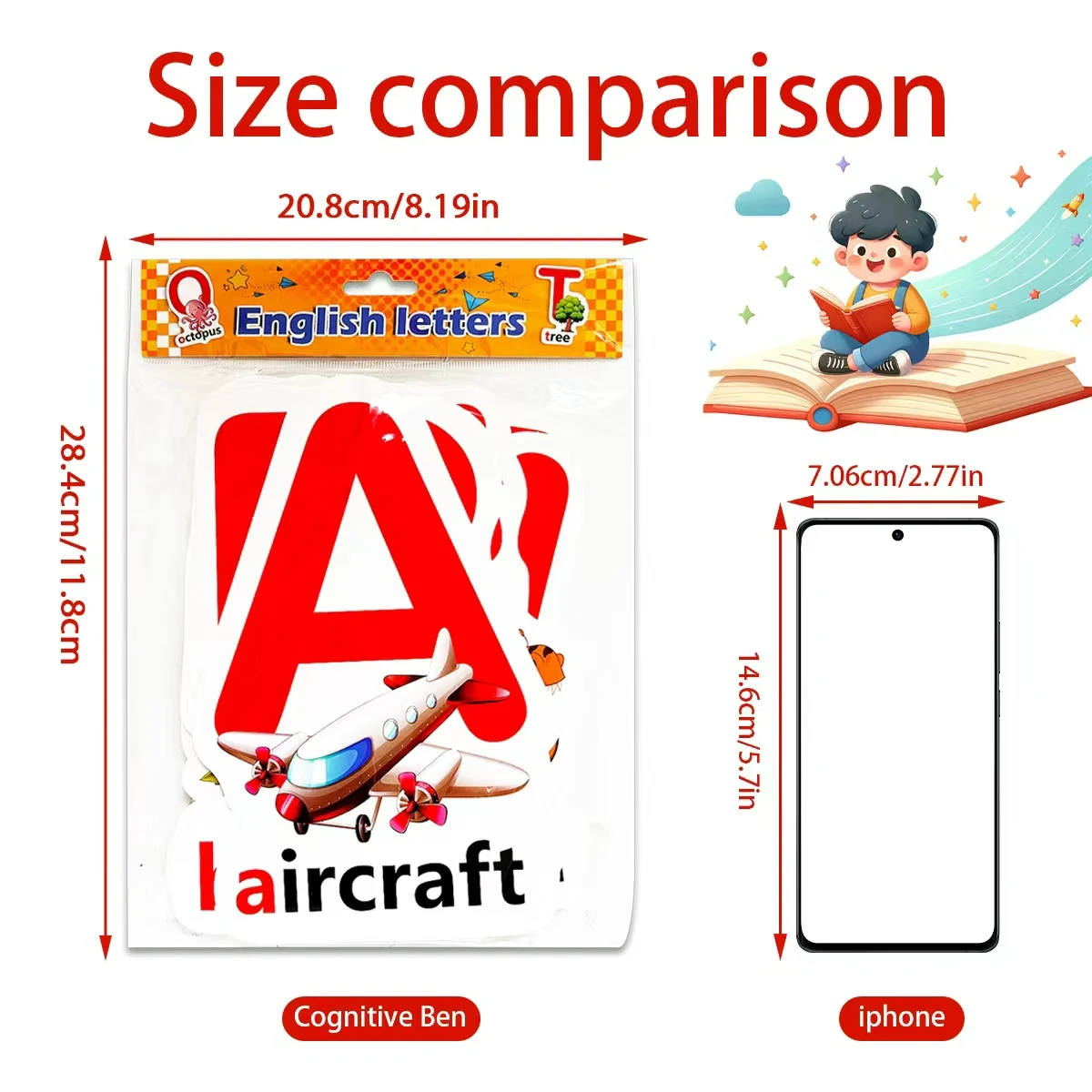 English Numbers and Letters Picture Memory Cards Early Learning Colour Cards Educational Enlightenment