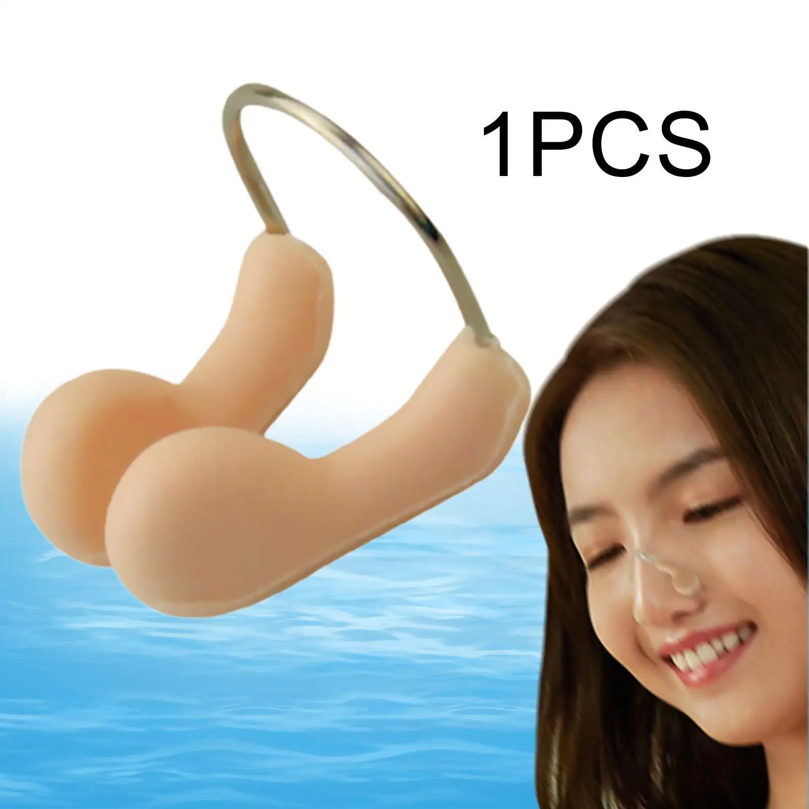 Schwimm-Nasenklammer, Schwimmnasen-Stecker-Zubehör, tragbar, bequem, für Anfänger, Schutz für das Surfen im Pool im Freien